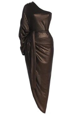 Bronze Amina Metallic Maxi Dress*JLUXLABEL Fashion