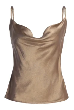 Bronze Amour Satin Top*JLUXLABEL New