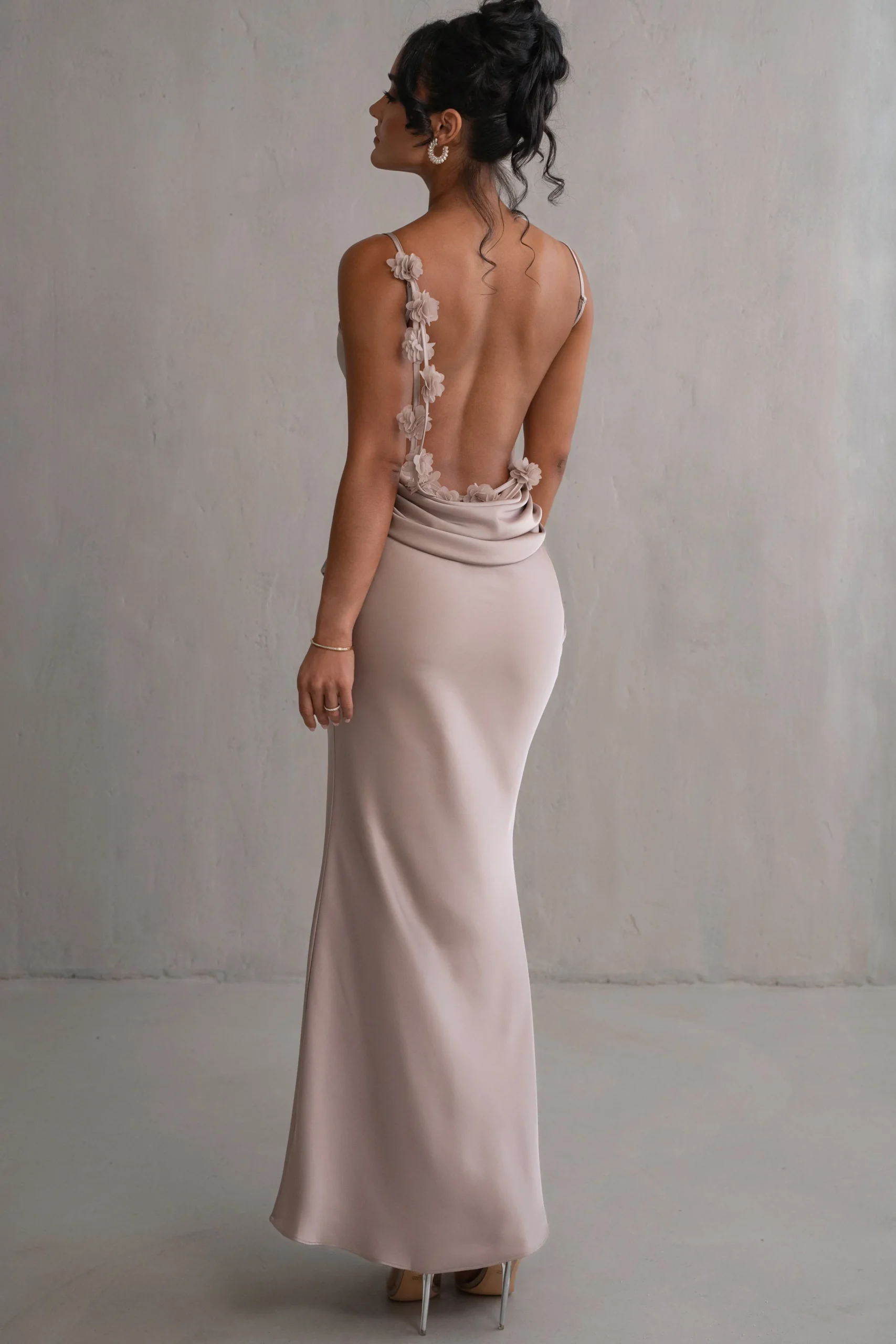 Bronze Down The Aisle Satin Gown*JLUXLABEL Best