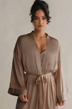 Bronze Forever And Always Satin Robe*JLUXLABEL Online