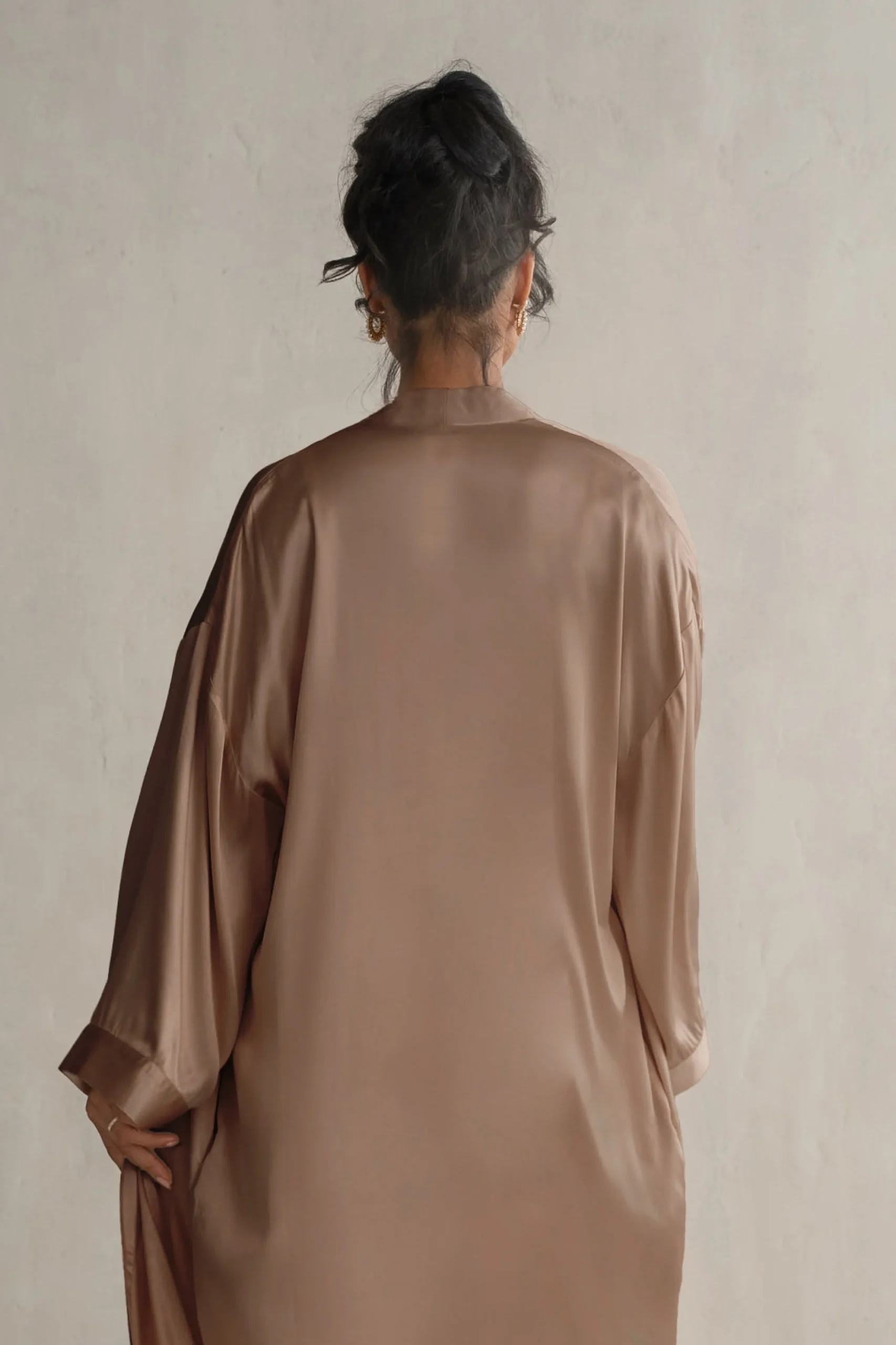 Bronze Forever And Always Satin Robe*JLUXLABEL Online