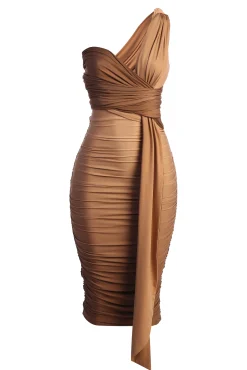 Brown Ombré Edge Of Romance Midi Dress*JLUXLABEL Sale