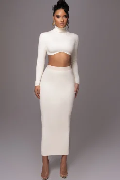 Buttercream Anise Ribbed Skirt Set*JLUXLABEL Hot