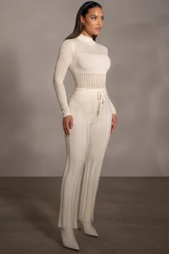 Buttercream Darcey Ribbed Pants*JLUXLABEL Hot