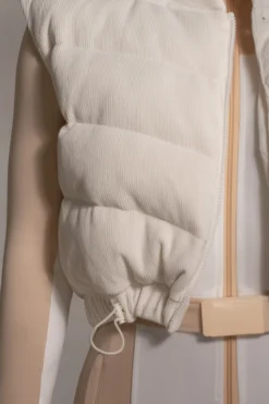 Buttercream Delma Ribbed Puffer Vest*JLUXLABEL Sale