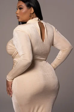 Buttercream Kara Mock Neck Dress*JLUXLABEL Fashion