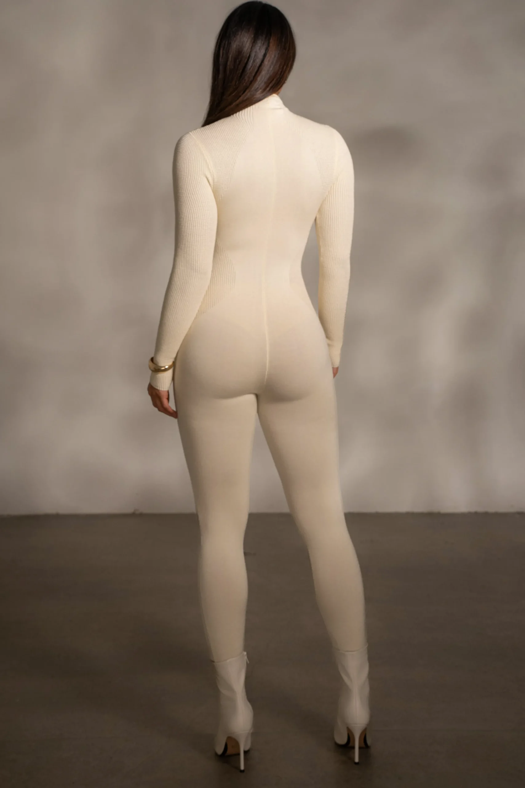 Buttercream Kris Front Zipper Jumpsuit*JLUXLABEL New