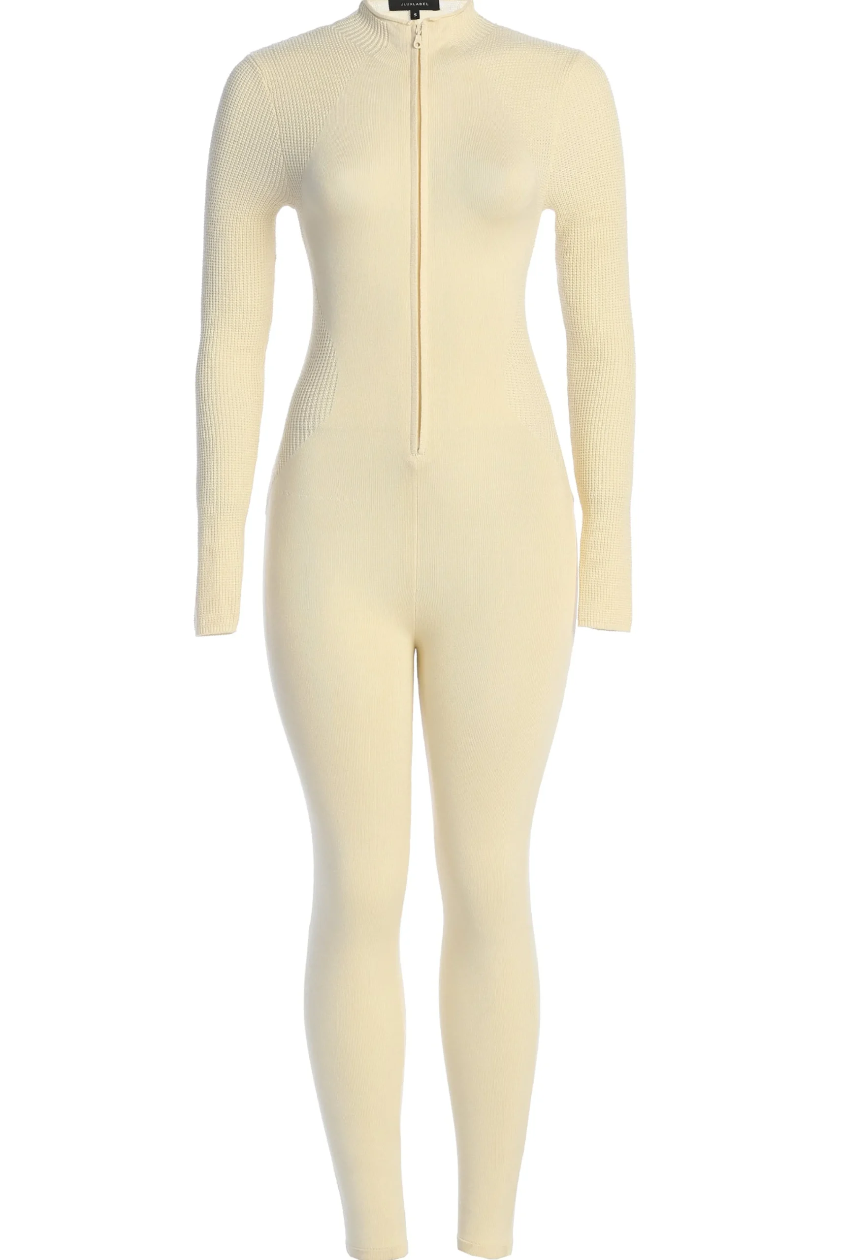 Buttercream Kris Front Zipper Jumpsuit*JLUXLABEL New