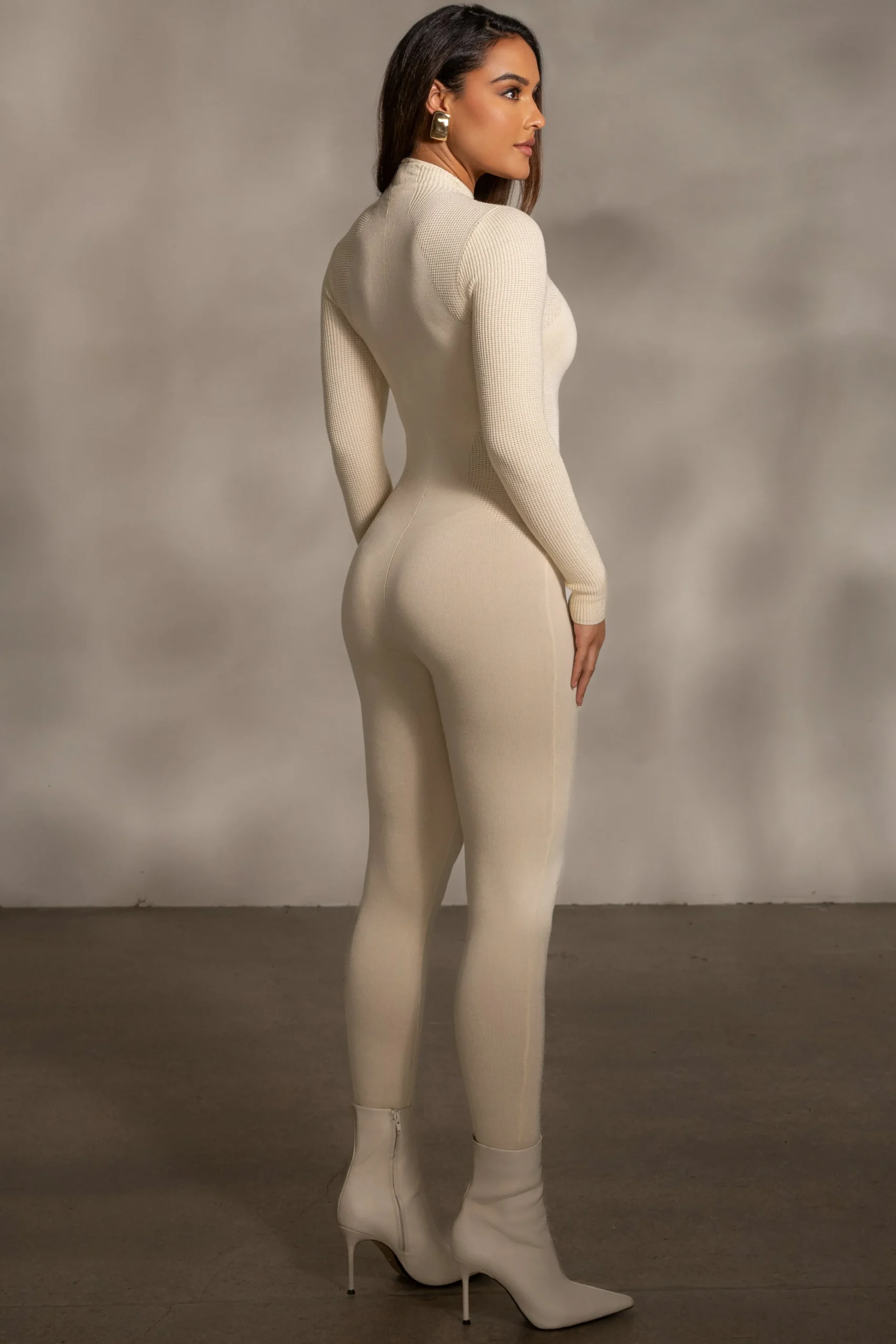 Buttercream Kris Front Zipper Jumpsuit*JLUXLABEL New