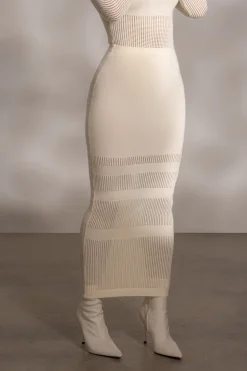 Buttercream Lina Knit Maxi Skirt*JLUXLABEL Clearance