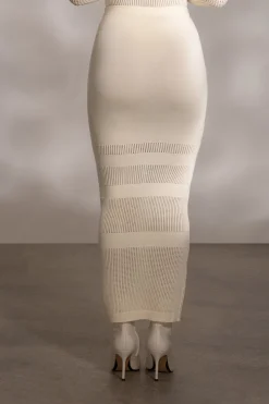 Buttercream Lina Knit Maxi Skirt*JLUXLABEL Clearance