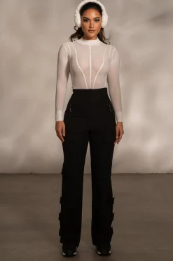 Buttercream Lori Sheer Knit Bodysuit*JLUXLABEL Discount