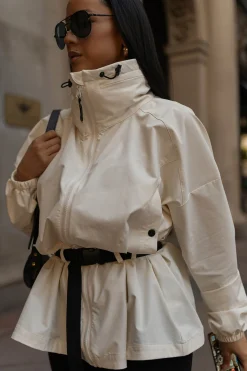 Buttercream Willow Belted Jacket*JLUXLABEL Outlet