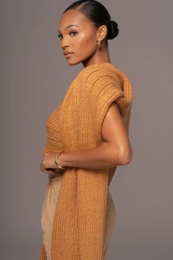 Camel Soft Life Cable Knit Sweater Top*JLUXLABEL Online