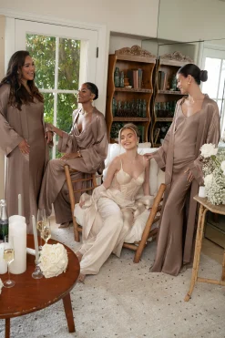 Champagne Ever After Satin Trousers*JLUXLABEL Online