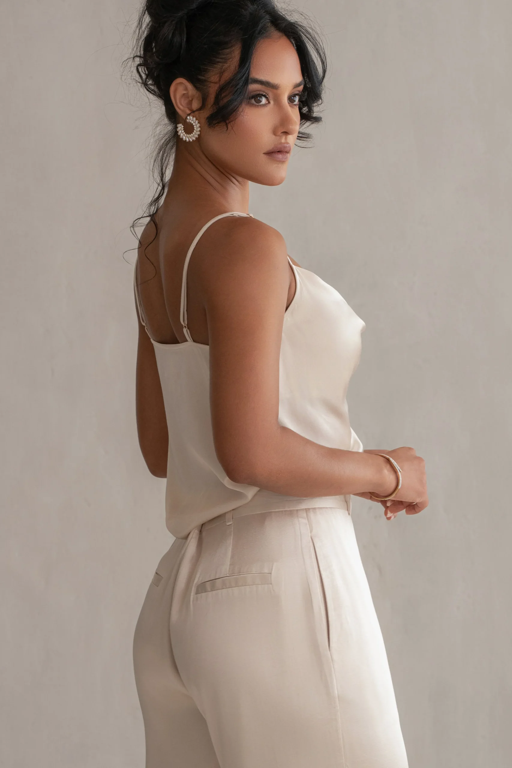 Champagne Ever After Satin Trousers*JLUXLABEL Online