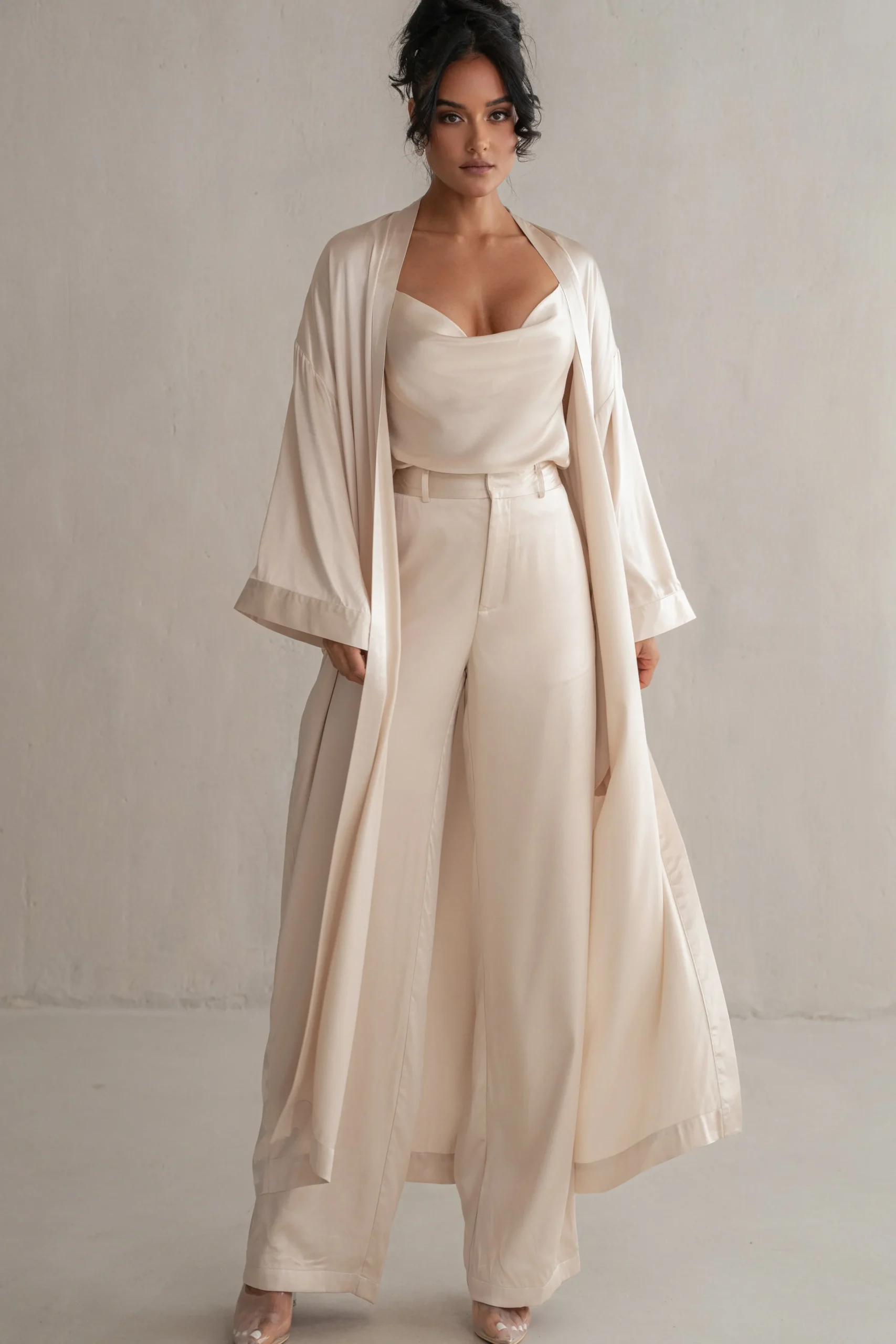 Champagne Ever After Satin Trousers*JLUXLABEL Online