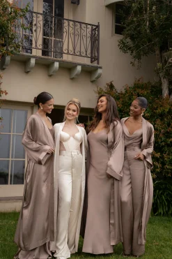 Champagne Ever After Satin Trousers*JLUXLABEL Online