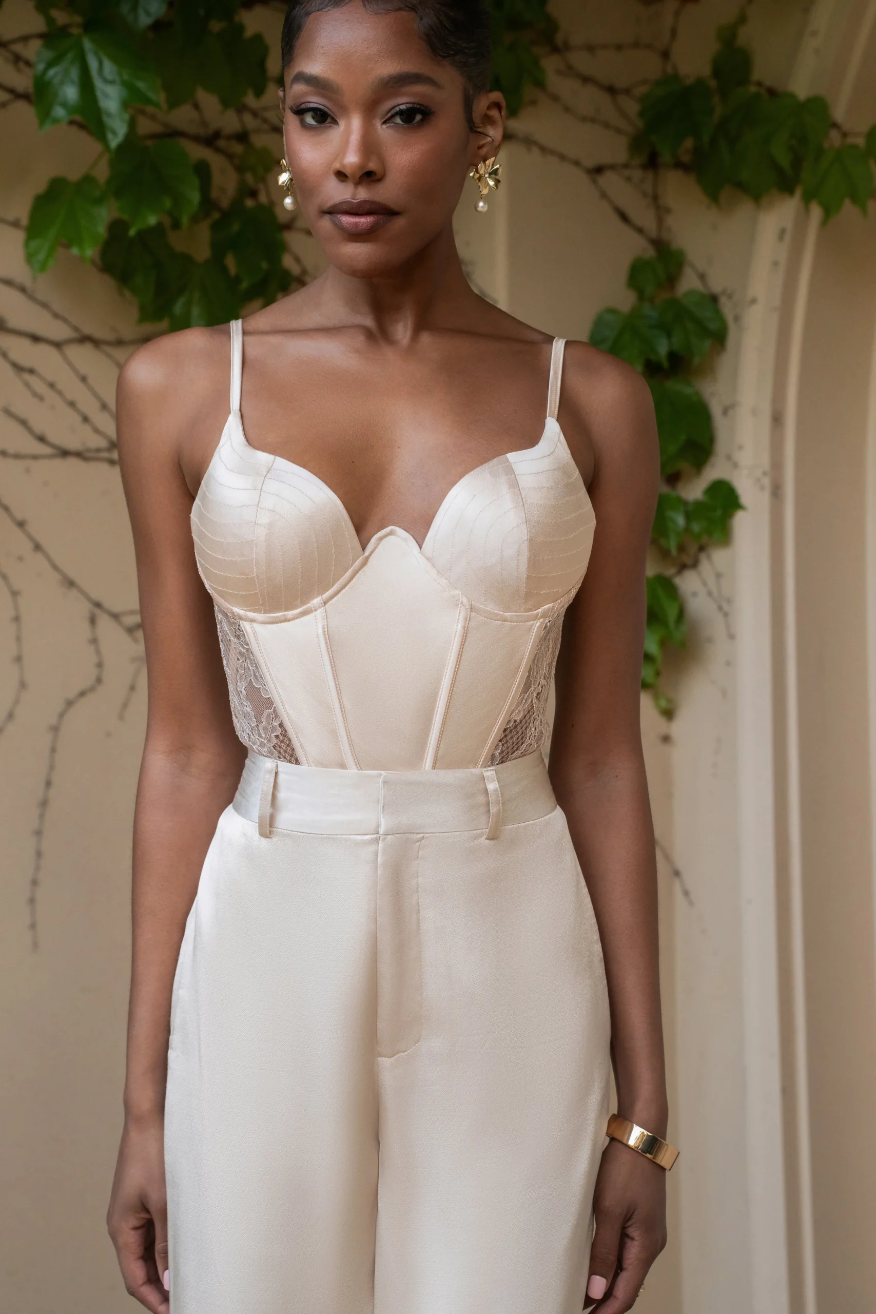 Champagne Ever After Satin Trousers*JLUXLABEL Online