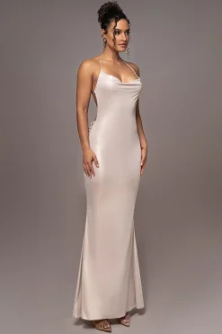 Champagne Heart of Gold Maxi Dress*JLUXLABEL Outlet