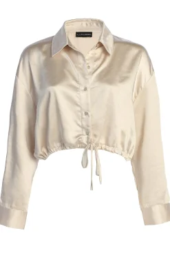 Champagne Kiah Button Up Top*JLUXLABEL Outlet