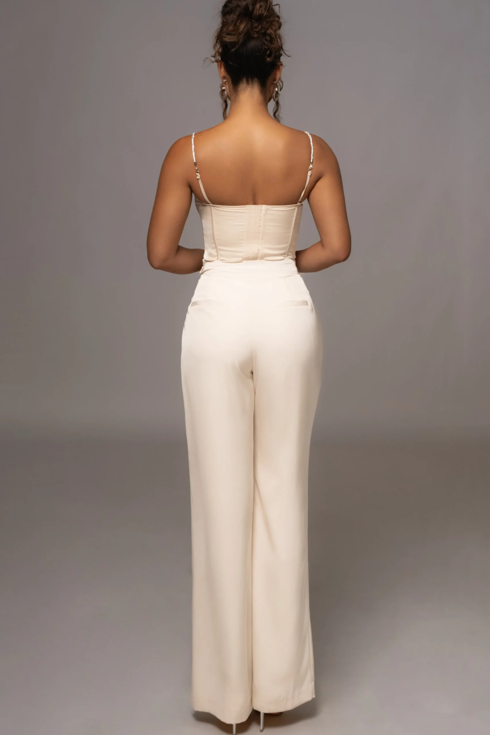 Champagne Leo Matte Satin Bustier*JLUXLABEL Fashion