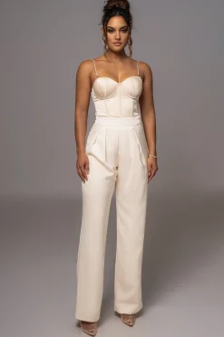 Champagne Leo Matte Satin Bustier*JLUXLABEL Fashion