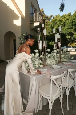 Champagne One And Only Satin Dress*JLUXLABEL Sale