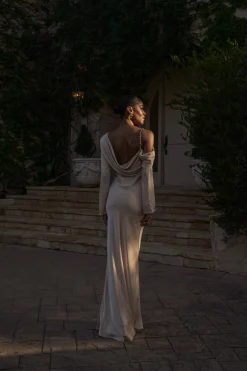 Champagne One And Only Satin Dress*JLUXLABEL Sale