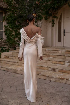 Champagne One And Only Satin Dress*JLUXLABEL Sale