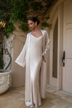 Champagne Promise Of Love Satin Dress*JLUXLABEL Discount