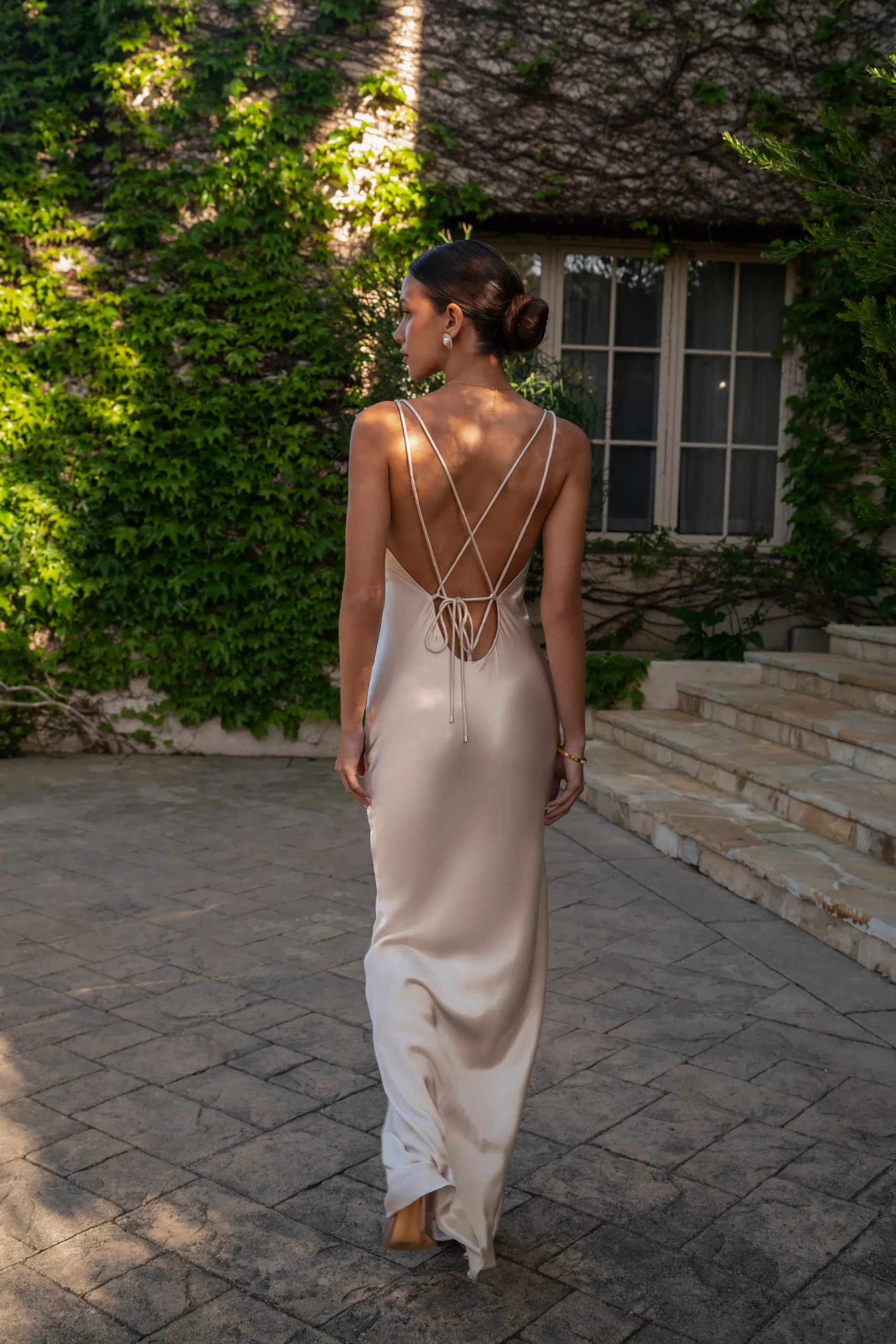 Champagne Promise Of Love Satin Dress*JLUXLABEL Discount