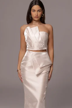 Champagne Reception Pleated Midi Skirt*JLUXLABEL Fashion
