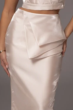 Champagne Reception Pleated Midi Skirt*JLUXLABEL Fashion