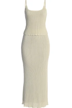 Champagne Serena Ribbed Skirt Set*JLUXLABEL Hot