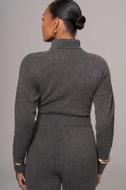 Charcoal Chelsey Knit Pant Set*JLUXLABEL Online