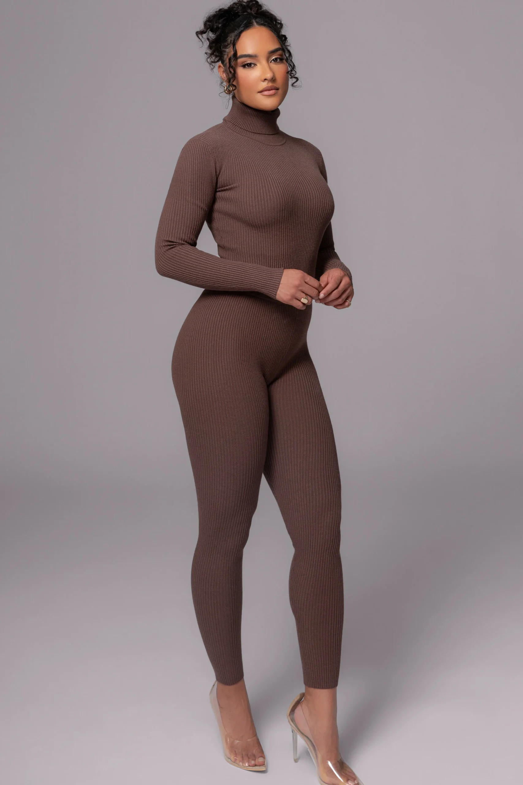 Chocolate Arlett Turtleneck Bodysuit*JLUXLABEL Online