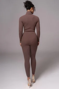 Chocolate Arlett Turtleneck Bodysuit*JLUXLABEL Online