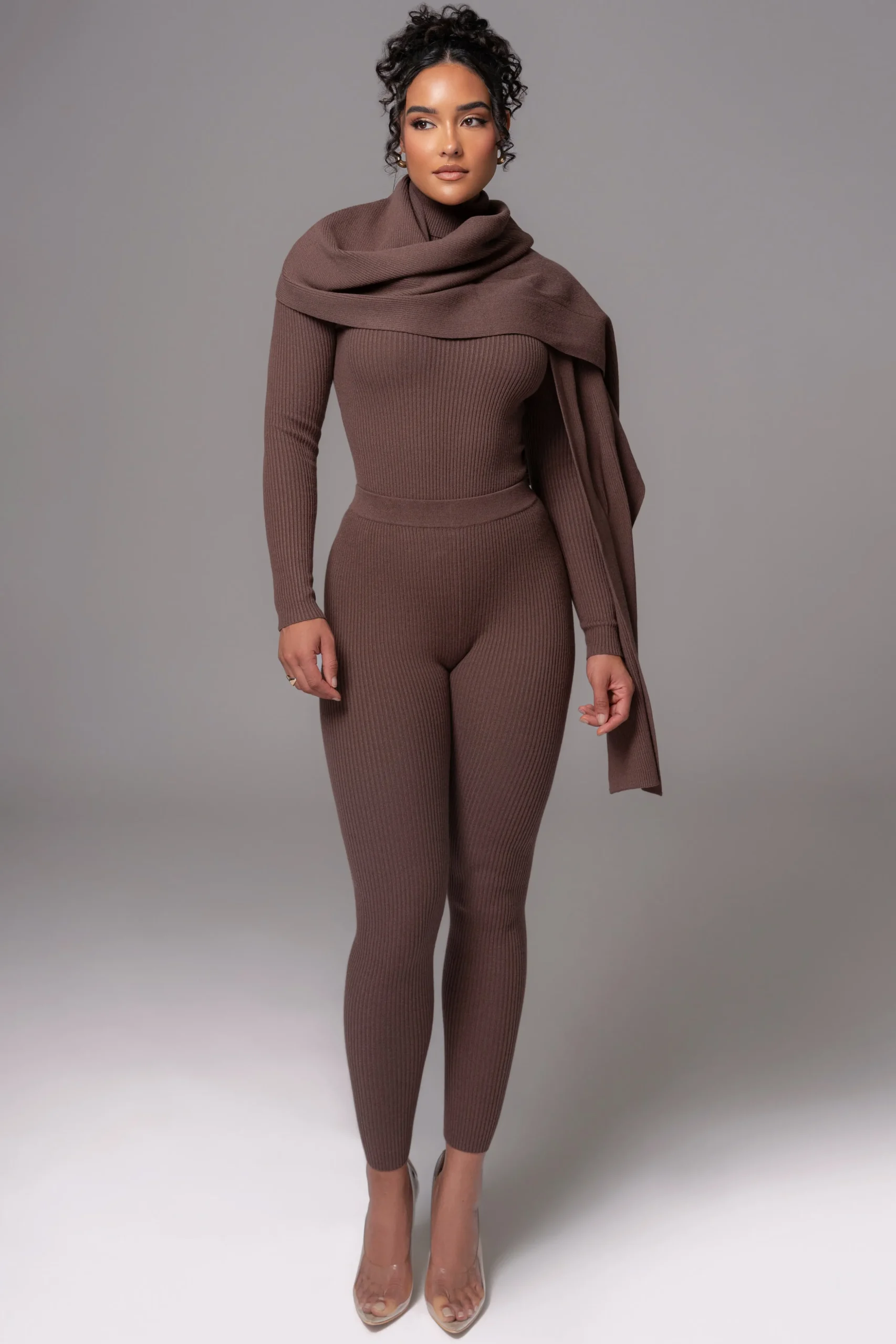 Chocolate Arlett Turtleneck Bodysuit*JLUXLABEL Online
