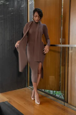 Chocolate Cardinal Essential Knit Skirt*JLUXLABEL Sale