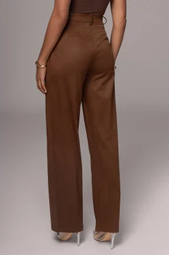 Chocolate Classic High Rise Trousers*JLUXLABEL Outlet