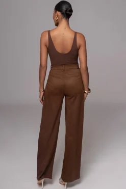 Chocolate Classic High Rise Trousers*JLUXLABEL Outlet