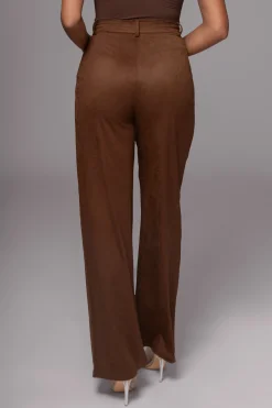Chocolate Classic High Rise Trousers*JLUXLABEL Outlet