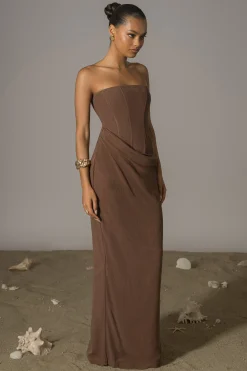 Chocolate Journey Linen Maxi Dress*JLUXLABEL Discount