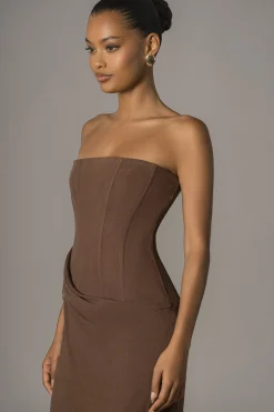 Chocolate Journey Linen Maxi Dress*JLUXLABEL Discount