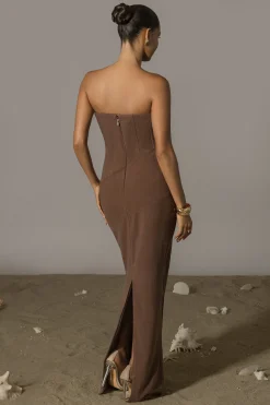 Chocolate Journey Linen Maxi Dress*JLUXLABEL Discount