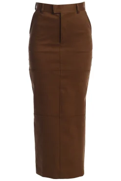 Chocolate Joy Suede Maxi Skirt*JLUXLABEL Sale