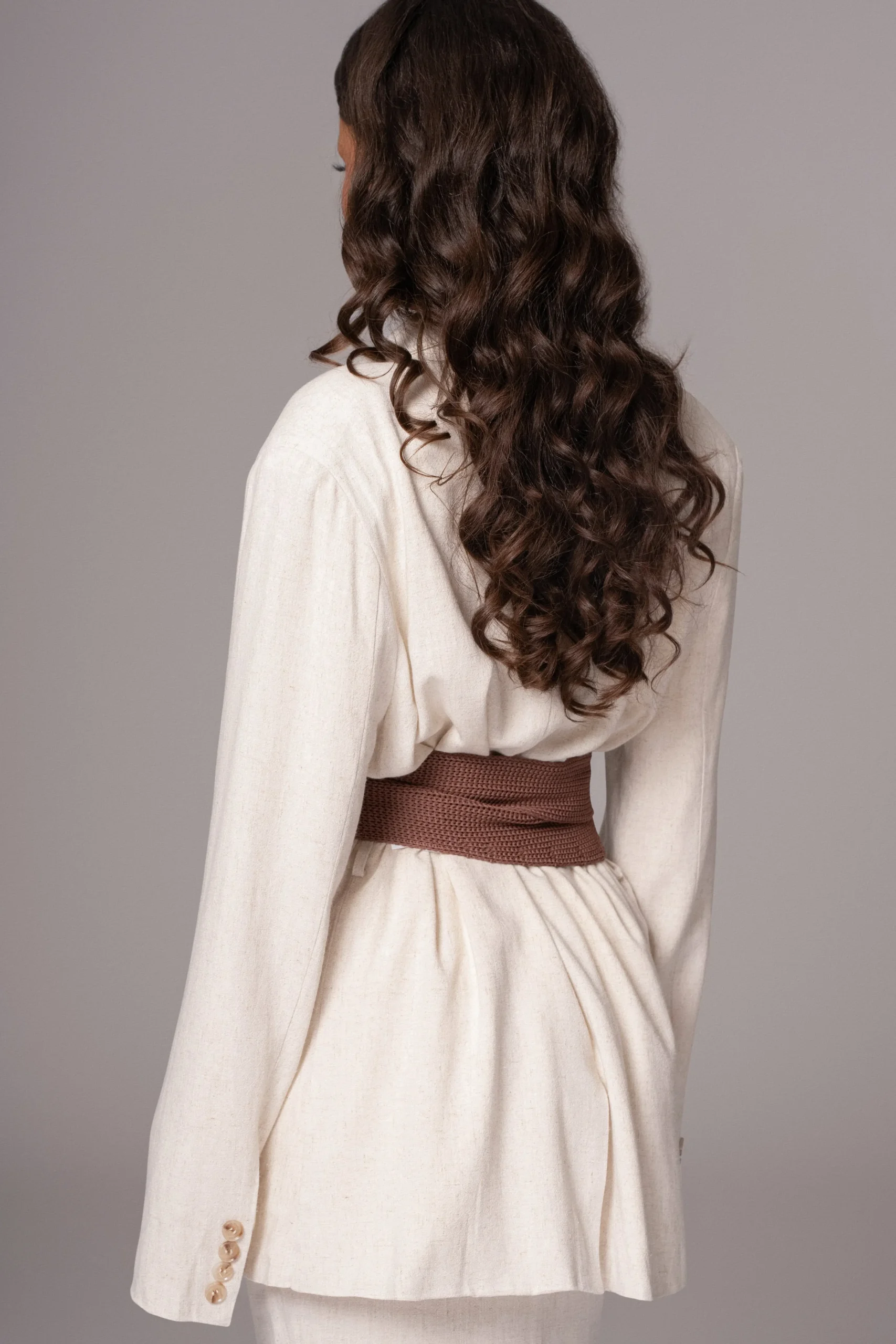 Chocolate Lagos Knit Belt*JLUXLABEL Online