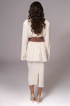 Chocolate Lagos Knit Belt*JLUXLABEL Online