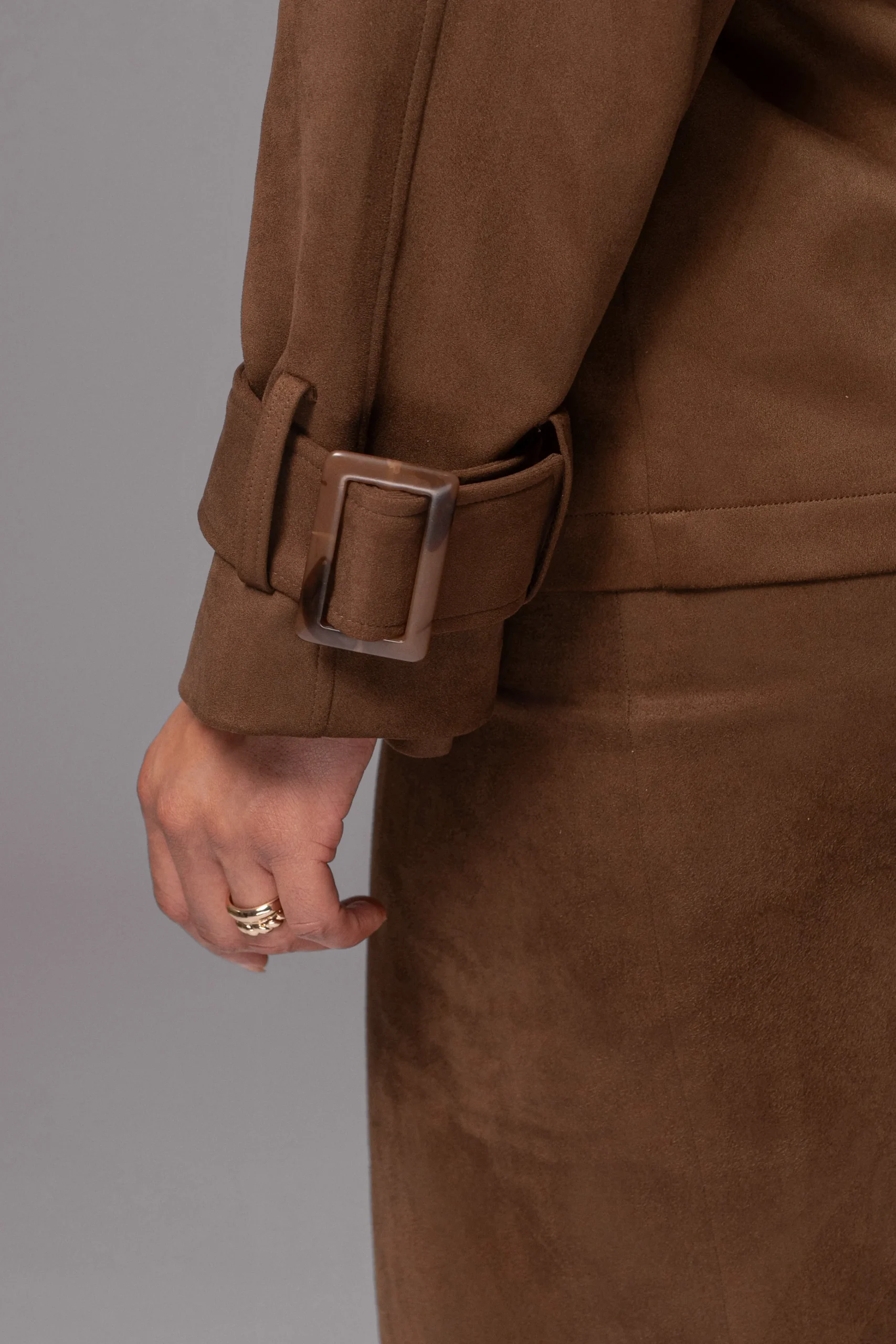 Chocolate Nightfall Suede Jacket*JLUXLABEL Hot